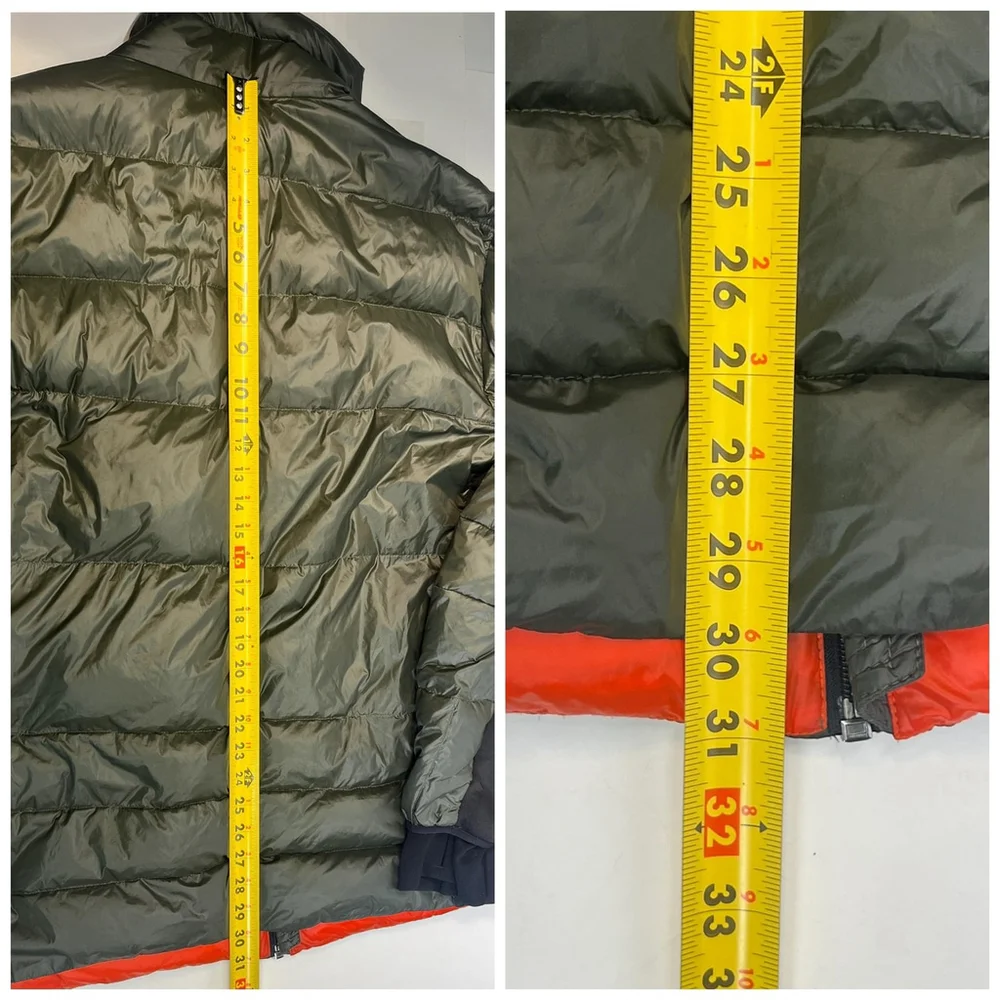 Michael Kors Jacket Mens 3XL Green‎ Down Puffer Thumbholes Full Zip Winter Coat